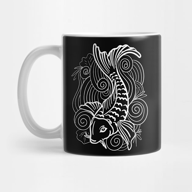 Koi Fish Art Fanatic Design Gift Idea by c1337s